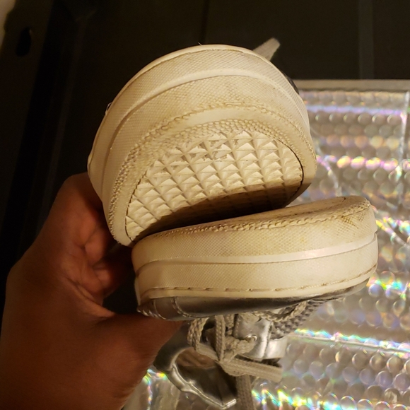 Steven By Steven Madden Silver Sneakers Size 9M - Picture 8 of 11